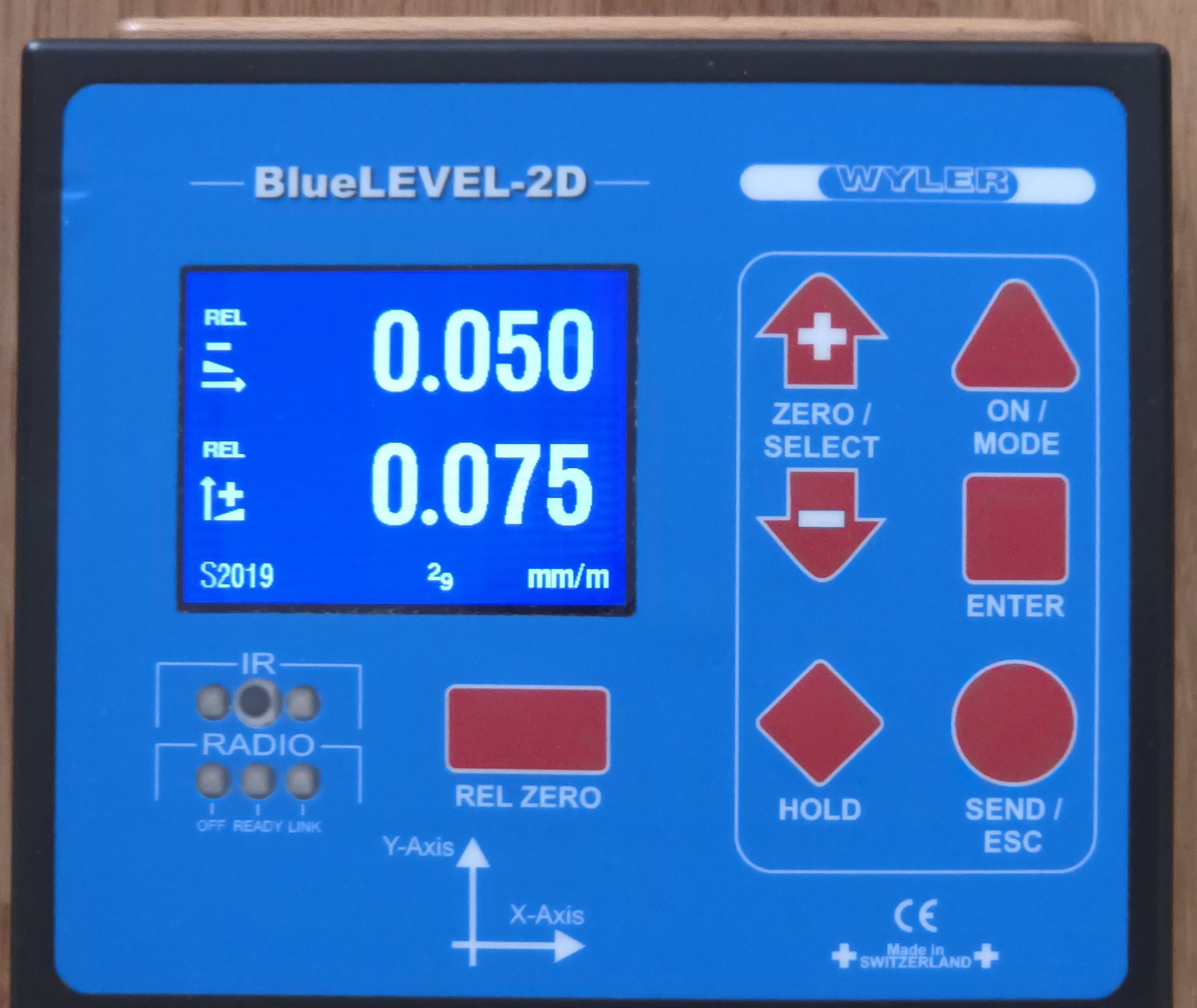 Wyler Bluelevel 2D 0,005mm/m Bluetooth